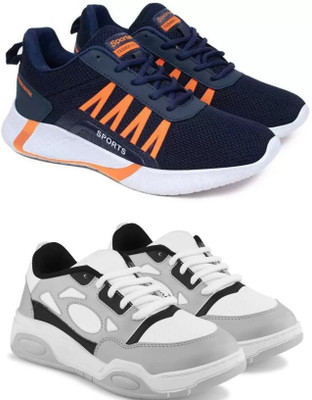 Behaglich Stylish Casual Shoes for Men Casuals For Men(Navy, Multicolor , 8)