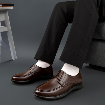 D Boots Rich Quality|Comfortable|Lightweight|Formal Shoe Derby For Men(Brown , 8)