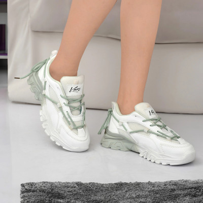 Knoos Sneakers For Women(Green , 4)