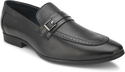 pelle albero Formal Loafers For Men(Black , 11)