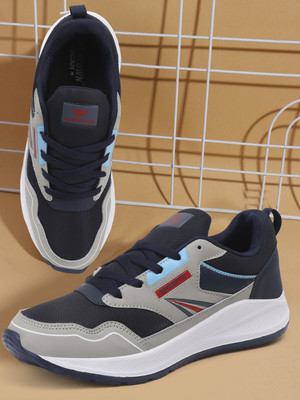 BLACKTOWN Blacktown Men RunnIng Sports Shoes For Men Running Shoes For Men(Navy, Grey , 8)