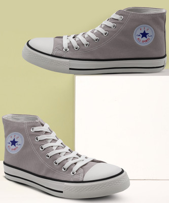 TRENDUTY Light Weight Stylish Canvas Shoes For Men(Grey , 7)