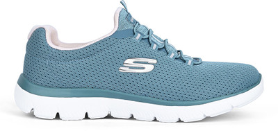 Skechers SUMMITS Slip On Sneakers For Women(Blue , 6)