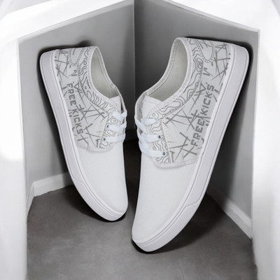 house of common HC-601String Off White Comfortable Sneakers For Men(Off White , 6)