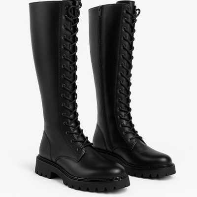 Partner Long Boots For Women(Black , 6)
