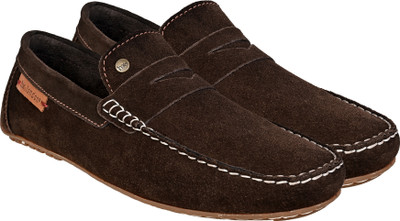 HX London moccasins casuals Driving Shoes For Men(Brown , 8)