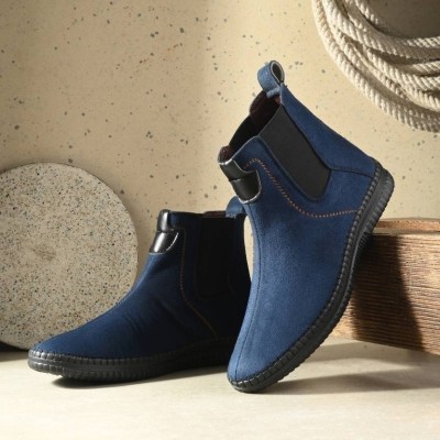 Men's Avenue Chelsea boots Boots For Men(Blue)