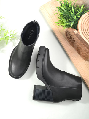 El Paso EPW8401 Lightweight Comfort Summer Trendy Premium Stylish Boots For Women(Black , 3)