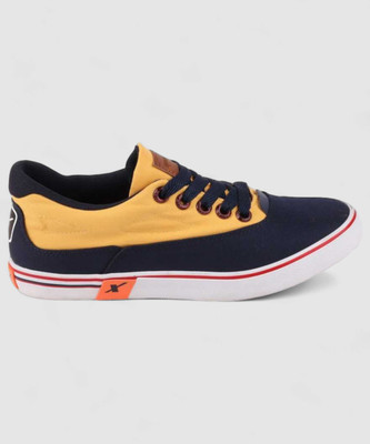 Sparx SM 322 | Stylish, Comfortable | Sneakers For Men(Yellow, Navy , 7)