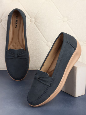 KILLER Women Stylish Loafers For Casual Wear, Comfort Shoes for girls Loafers For Women(Blue , 5)