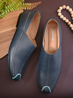 PROVOGUE Lightweight | Comfortable | Trendy | Daily Wear | Synthetic Leather Party Wear For Men(Blue , 7)