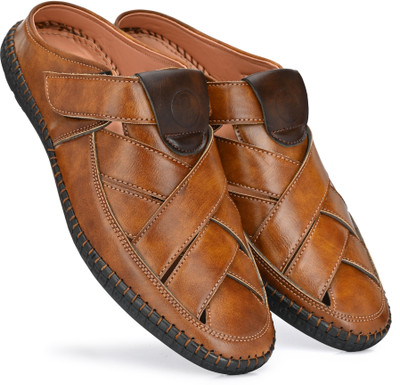 Men's Avenue Men's Tan Half Back open Slip On Formal For Men (Tan) Casuals For Men(Tan , 7)