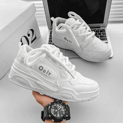 Shozie Stylish Sneakers Waterproof Shoes for Women And Girls Sneakers For Women(White , 8)