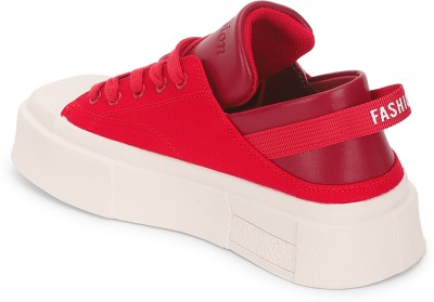 TRUFFLE COLLECTION Sneakers For Women(Red , 5)