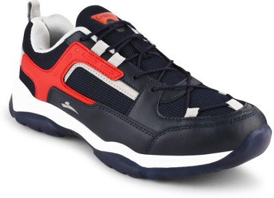 Combit Glan-04 Men's Sports Running Shoes | Hiking & Trekking Shoes Outdoors For Men(Navy, Red)