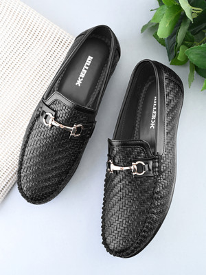 KILLER SS25 3090 Black Loafers Loafers For Men(Black , 12)