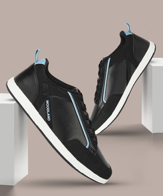 WOODLAND Sneakers For Men(Black , 9)