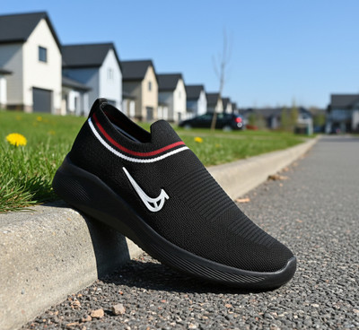 Shoegears Men's Casual Sports Shoes, Lightweight Running, Walking , Gym Outdoor , Walking Shoes For Men(Black , 7)