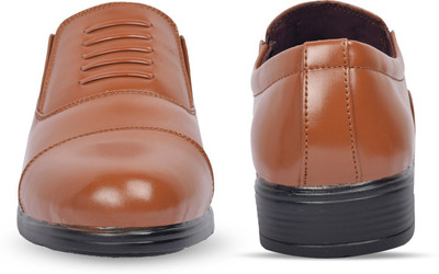 B-Fox Comfortable & Stylish Formal Shoe suitable with formal Look Mocassin For Men(Brown , 10)