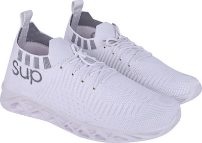 SHOELAMB Men's White Casual Walking Running Sneaker Shoe Casuals For Men(White , 10)