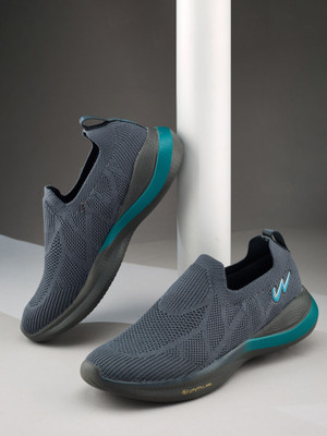 CAMPUS CAMP OWEN Men's Casual Shoes | Memory Foam with Pillo Foam Comfort | Slip-On Casuals For Men(Grey , 7)