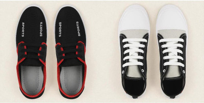 AYANSH MANUFACTURING Men Casual Shoes | Stylish Shoes Casuals For Men(Red, Black, White , 8)
