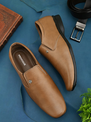 PROVOGUE Plus Size Available Slip On For Men(Tan , 12)