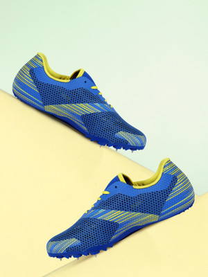 NIVIA Track and field-TF100 Sprinting Spikes Football Shoes For Men(Blue , 8)
