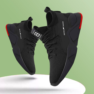 BRUTON Trending Sports Shoes Running Shoes For Men(Black