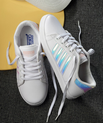 asian Casual Sneaker Shoes For Women|| Soft Cushioned Insole || Jasmine-03 Sneakers For Women(White , 4)