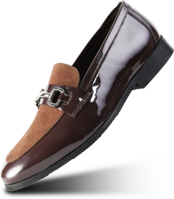 MONKSTORY Monkstory Tux Bit Slip-Ons - Brown Casuals For Men(Brown , 6)