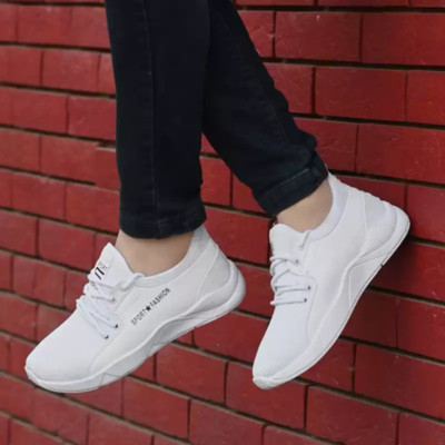 Begone Running Shoes For Men(White , 7)