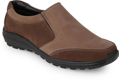 HERE&NOW Trendy Stylish Casual Shoes Loafers For Men(Brown , 7)