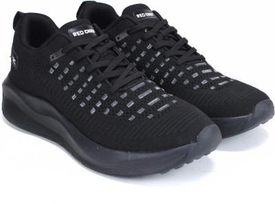 RED CHIEF RunRover Stylish Lace-Up Running Sports Shoes Running Shoes For Men(Black , 9)