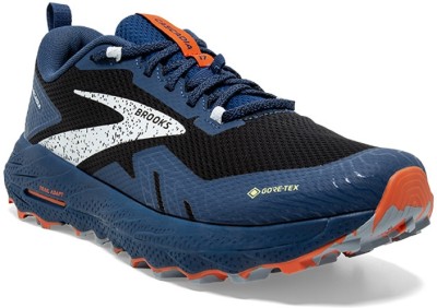 BROOKS CASCADIA 17 GTX Hiking & Trekking Shoes For Men(Black, Blue)