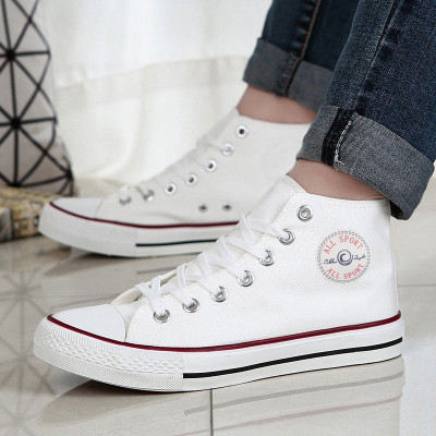 Cipramo All Sports Long Canvas Shoes For Men(White , 9.5)