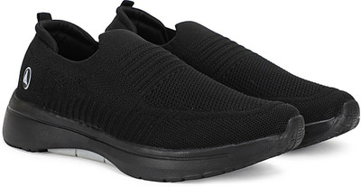 Aqualite Barcelona-304 Casual shoes for men laceless walking shoes with comfort insole Slip On Sneakers For Men(Black , 10)