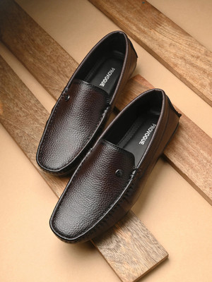 PROVOGUE PR30030 Lightweight Comfort Extra Soft Summer Trendy Premium Stylish Loafers For Men(Brown , 6)