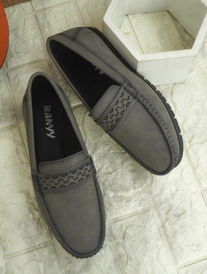 BANYY Stylish Casual Shoes for all , comfortable, soft. Loafers For Men(Grey , 8)