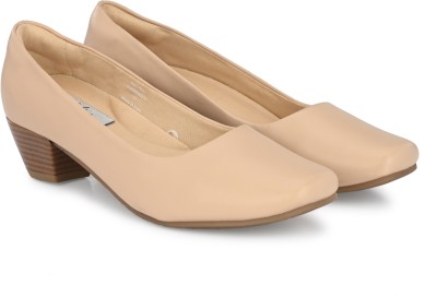 Delize heeled Bellies For Women(Beige , 7)