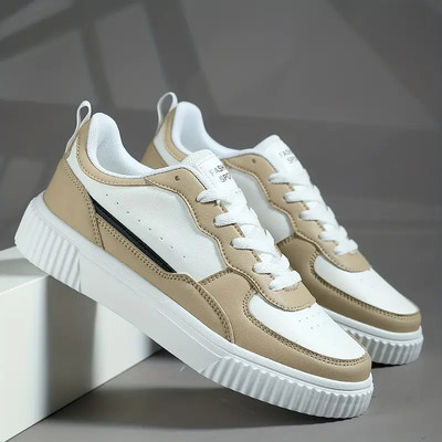 lejano Sneakers For Men(Beige, Tan, White , 7)