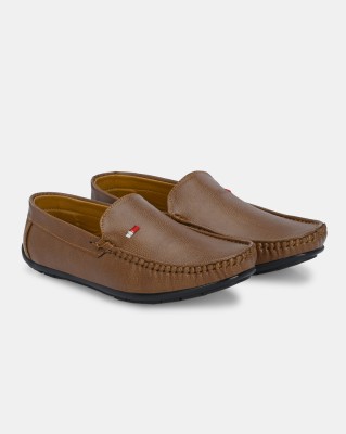 LEATHERKRAFT Loafers For Men(Tan , 11)