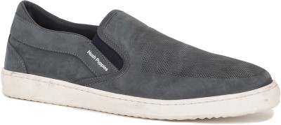 HUSH PUPPIES SMITH PERF SLIP ON E Slip On Sneakers For Men(Grey , 7)