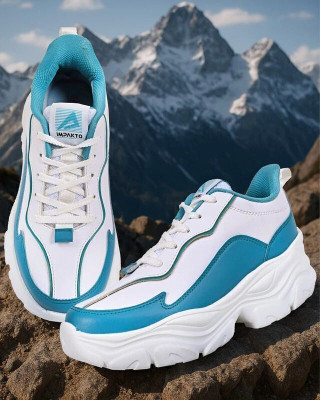 Impakto Sneakers For Women(Blue, White , 5)