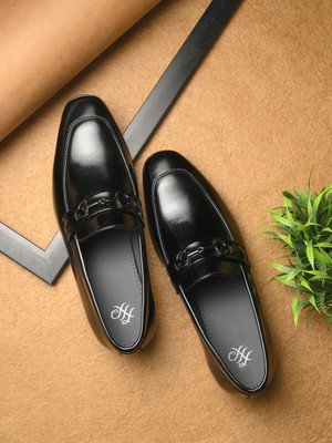 House of Pataudi Slip On For Men(Black , 7)