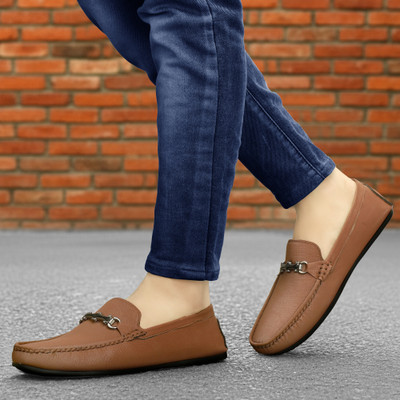 Summar By KAIRO SHOES Rich Quality|Breathable|Comfortable Driving Shoes For Men(Tan , 7)