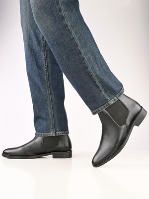 Roadster Boots For Men(Black , 6)