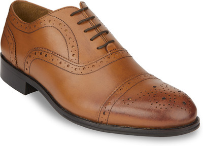 HATS OFF ACCESSORIES Brogues For Men(Tan , 6)