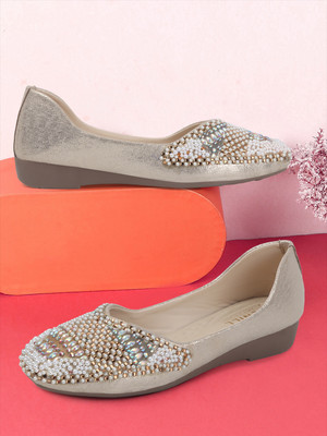 Denill Bellies For Women(Gold , 7)