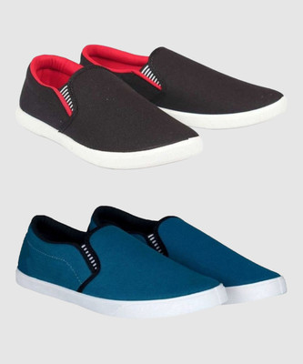 HOTSTYLE New Collection of Combo Pack of 2 Stylish Shoe Sneakers For Men(Multicolor , 9)